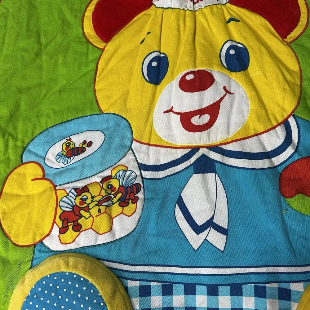 Vintage‎ Peek A Babe Activity Mat Blanket Play Baby Tummy Time
